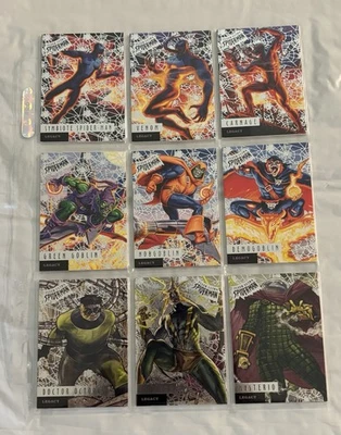 2017 Fleer Ultra Spider-Man Legacy Base WEB FOIL  12-Card Set - Image 1 of 4