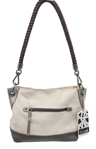 The Sak Harbor Colorblock Indio Leder kleine Reißverschluss Schultertasche 105785 NEU - Bild 1 von 8