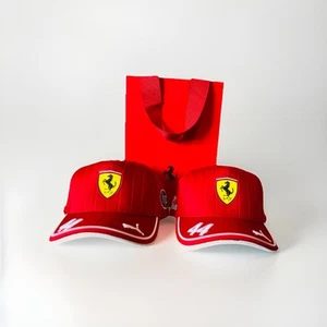 2x Scuderia Ferrari F1 PUMA 2025 Lewis Hamilton Driver Caps + bag | 1-DAY SHIP - Picture 1 of 12