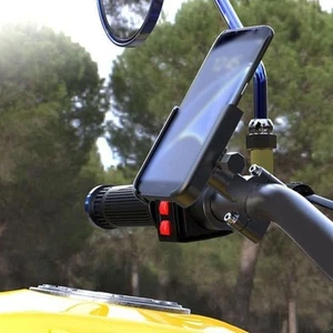 Support t??l??phone portable style guidon pour motos installation et utilisation - Photo 1 sur 25