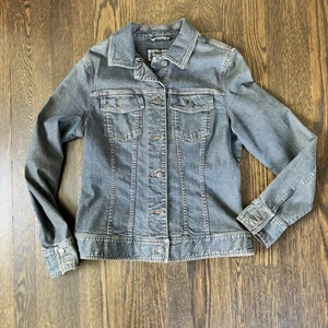 Chaqueta vaquera Indigo Palms Tommy Bahama M abotonada para mujer lavado medio años 90’s - Imagen 1 de 5
