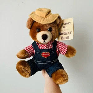Del Monte Bear Cowboy Denim Over All Ghingam Zylinder Hut mit Bilderbuch Sammler - Bild 1 von 7