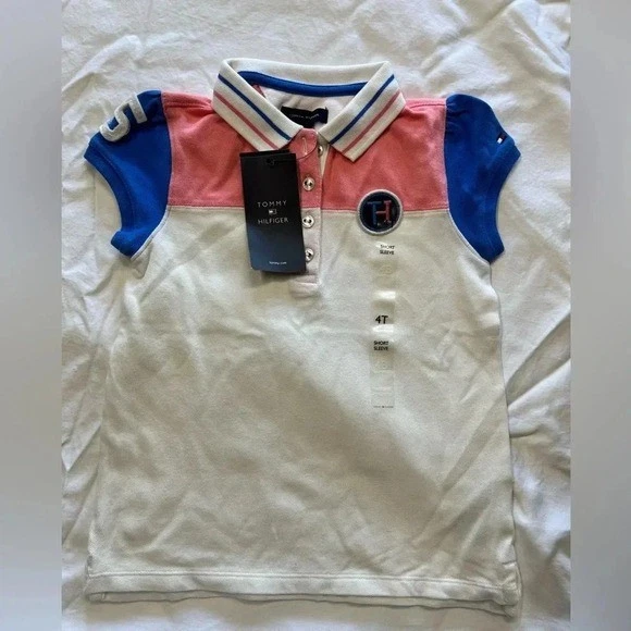 Tommy Hilfiger short sleeve kids polo shirt 4T - Image 1 of 1
