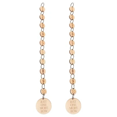  2 Stück Zahlenstichmacher aus Holz zum Stricken, Reihenzähler, Kette 1–10, - Bild 1 von 4