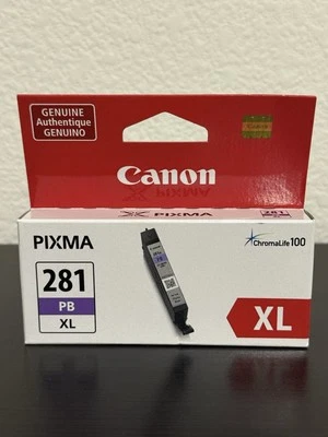 Canon Pixma CLI-281 XL PB High Yield Ink Cartridge Photo Blue CLI-281XL - Image 1 of 4