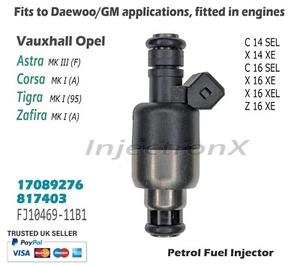 Petrol Fuel Injector 17089276 25321516 for Vauxhall / Opel 1.4 , 1.6 engines - Picture 1 of 1
