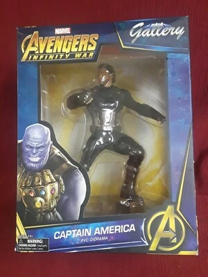 Raro Capitán América Diamante Seleccionar Figura Estatua Galería Marvel Regalo Deco Cómic Foto 1 de 4