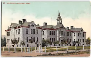 High School POCATELLO Idaho Mitchell Vintage Postkarte 1910er - Bild 1 von 2