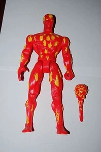 Human Torch 10" Figure-Toy Biz-Fantastic Four Modellino Marvel - Foto 1 di 6