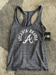 Women’s New Era Atlanta Braves Racerback Tank Top Large NWT - Picture 1 of 6