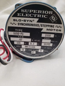 Motor síncrono/paso a paso SE SLO-SYN SS50-P3 2000 oz-in 0,67 rpm 120 V 0,3 A 60 Hz - Imagen 1 de 2