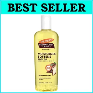 Cocoa Butter Moisturizing Body Oil 8.50 oz - 48-Hour Hydration Formula - Picture 1 of 10
