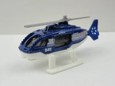 2010 Matchbox Police Squad Rescue Helicopter (Blue Police) - LOOSE - Image 1 of 4