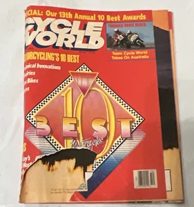 OCTOBER 1988 CYCLE WORLD MAGAZINE,13TH ANNUAL 10 BEST AWARDS,BIKES,RACES,AMA - Picture 1 of 2