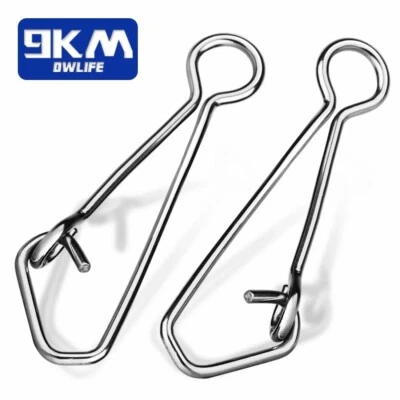 100Pcs Fishing Snaps Stainless Steel Snaps Lures Connector Tool for Float Feeder - Image 1 of 4