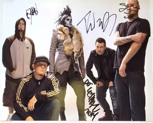 Limp Bizkit handsigniert A4 Hochglanz Präsentation von Bandmitgliedern Rock - Bild 1 von 16
