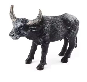 Black Water Buffalo Toy Action Figure Small Animal Figurine Doll Gift for Kids - Picture 1 of 2