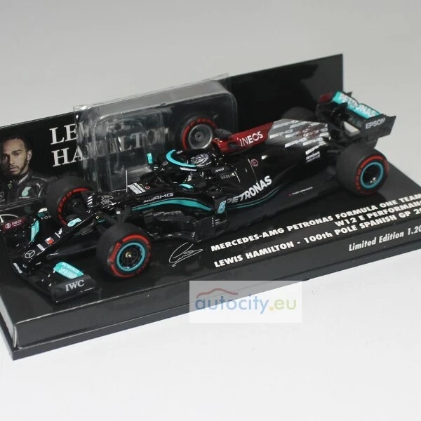 MINICHAMPS Mercedes-AMG F1 W12 E Performance 100th Pole Position & Winner Spanish GP / formula 1 2021 Lewis Hamilton, Skala 1/43 (410210444)