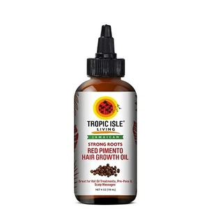 Tropic Isle Living Jamaican Strong Roots Red Pimento Hair Growth Oil 4 Oz. - Picture 1 of 1