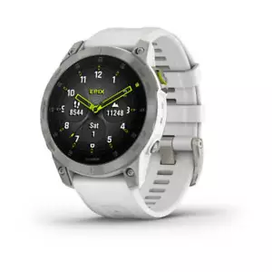 Garmin epix Gen 2 Navigation GPS Watch Sapphire with White Titanium 010-02582-20 - Picture 1 of 3