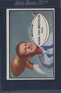 1953 Bowman #011 Norm Van Brocklin Rams VG/EX 53B11-70716-1 - Picture 1 of 1