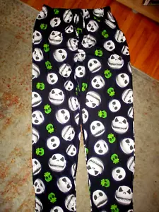 NIGHTMARE BEFORE CHRISTMAS PAJAMA PANTS Halloween Tim Burton Movie Adult MEDIUM - Picture 1 of 4