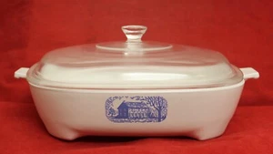 Corning Ware Mikrowelle Browning Pfanne Kasserolle Amana Colonial Home mit Deckel - Bild 1 von 4