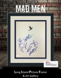 Mad Men TV Series Cast Signed Photo Custom Framed FREE SHIP JSA - Picture 1 of 11