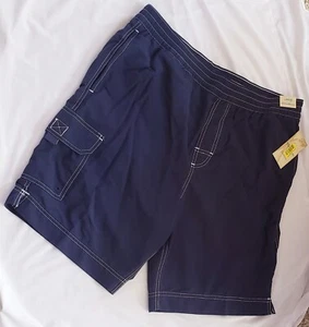 NOS Vintage Roundtree Yorke Karibik Bademode Nylon Shorts gefüttert Herren Large - Bild 1 von 4