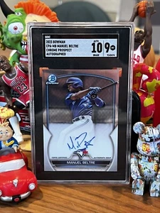 Manuel Beltre 2023 Bowman Chrome Prospect Base Rookie RC Auto SGC 9/10โพ๏ธ๐ - Picture 1 of 4