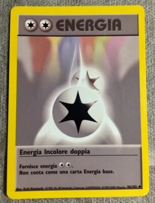 Energia Pokémon Base 96/102 card italiano 1999-2000 Wizards perfetta I Edition - Immagine 1 di 2
