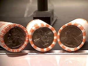 2003 ILLINOIS PHILADELPHIA and DENVER MINT QUARTER ROLLS!!!!! 2 rolls!! - Picture 1 of 1