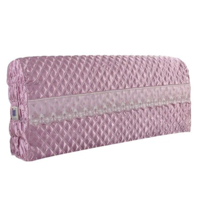 Funda de cabecero de cama de encaje con reposacabezas edición Deluxe similar a la seda 120/180/220/230x55 cm Foto 1 de 4