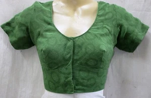 BVH Vintage Sari Saree Blouse Choli Top BUST 32" Henna P1 E280 #ABCNG - Picture 1 of 24