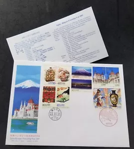 Japan Hungary Joint Issue Friendship Year 2009 Mountain Bridge Ceramic (FDC) - Picture 1 of 5