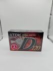 TDK CASSETTE Tape D120 2pack TYPE I BLANK AUDIO (1997) BRAND NEW AND SEALED