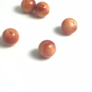 2 piezas Cáscara de ostra espinosa naranja natural 7,5 mm cuentas medio taladro NUEVO HÁGALO USTED MISMO diseño raro - Imagen 1 de 6