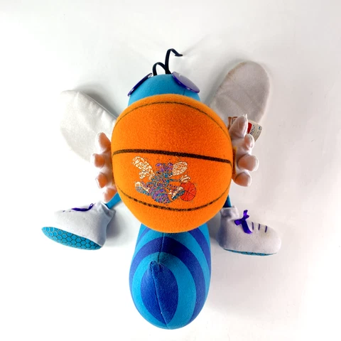 Vtg 90s Hendrick Sportswear Charlotte Hornets Hugo Plush Basketball 13 in No 475 Cover