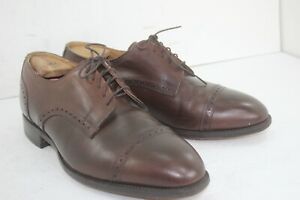 JOHNSTON & MURPHY LIMITED MADE IN USA SZ 9.5 3E BROWNS IN GREAT CONDITION 