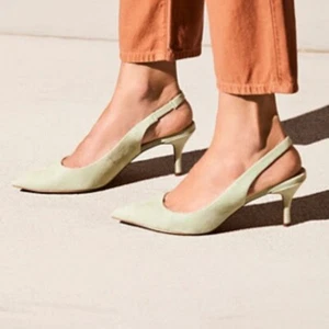 New Free people Sterling Kitten Heel Mint suede 37.5 - Picture 1 of 1