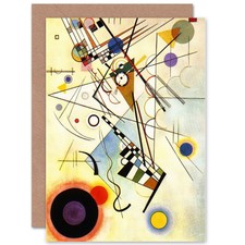 Kandinsky Viii Blank Greeting Card With Envelope