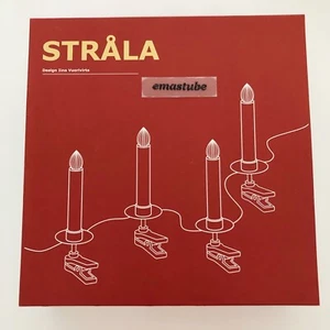 IKEA Strala Lichterkette 24 LED Kerzenform mit Klemme 804.786.96 NEU OVP - Bild 1 von 4
