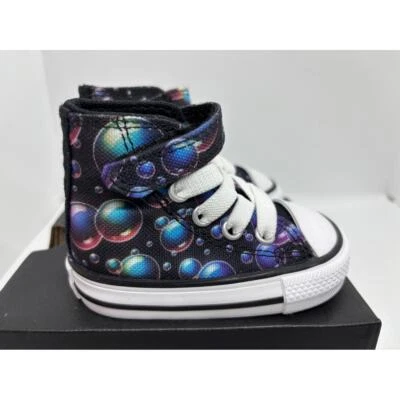 Nuevo en caja Converse All Star Talla 2 Infantil Encaje Gancho y Lazo Cierre Zapatos Tenis de caña alta Foto 1 de 4