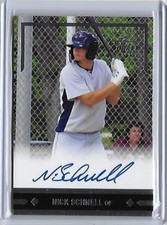 2018 Leaf Ultimate "1991" NICK SCHNELL Silver Foil Auto RC Rays 1st Round Pick