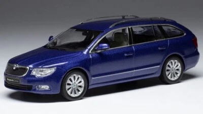 MODELLINO AUTO STATICO DIECAST SKODA SUPERB II 3T 2008 BLU MODELLISMO SCALA 1:43 - Immagine 1 di 4