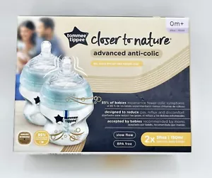 Tommee Tippee Babyflaschen 2er-Pack 0 Monate 5 Unzen Anti-Koliken Sicherheit Wärmerkennung - Bild 1 von 8