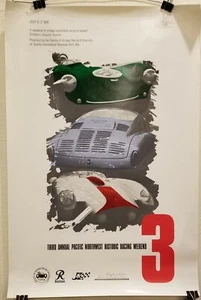 1991 Seattle Rennwagen Poster historische Straßenrennen SOVERN 22" x 32" - Bild 1 von 4