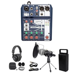 Gaming Twitch Stream Bundle w/ Soundcraft Mixer+Headphones+Mic+Stand - Picture 1 of 11