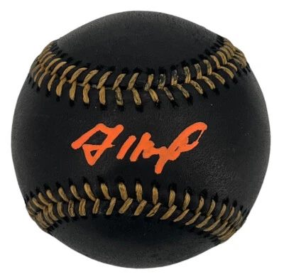 Jose Altuve Signed Black Major League Baseball BMLB *2022 WS Champ BAS - Image 1 of 3