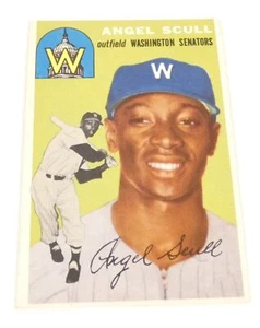 Tarjeta de béisbol 1954 Topps Angel Scull de los Senadores de Washington - Imagen 1 de 2